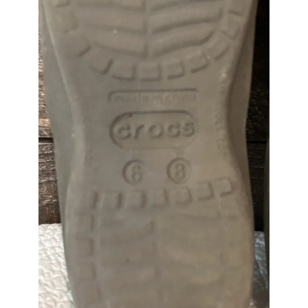 Crocs Brown Thong Sandals Unisex Size M6‎ W8